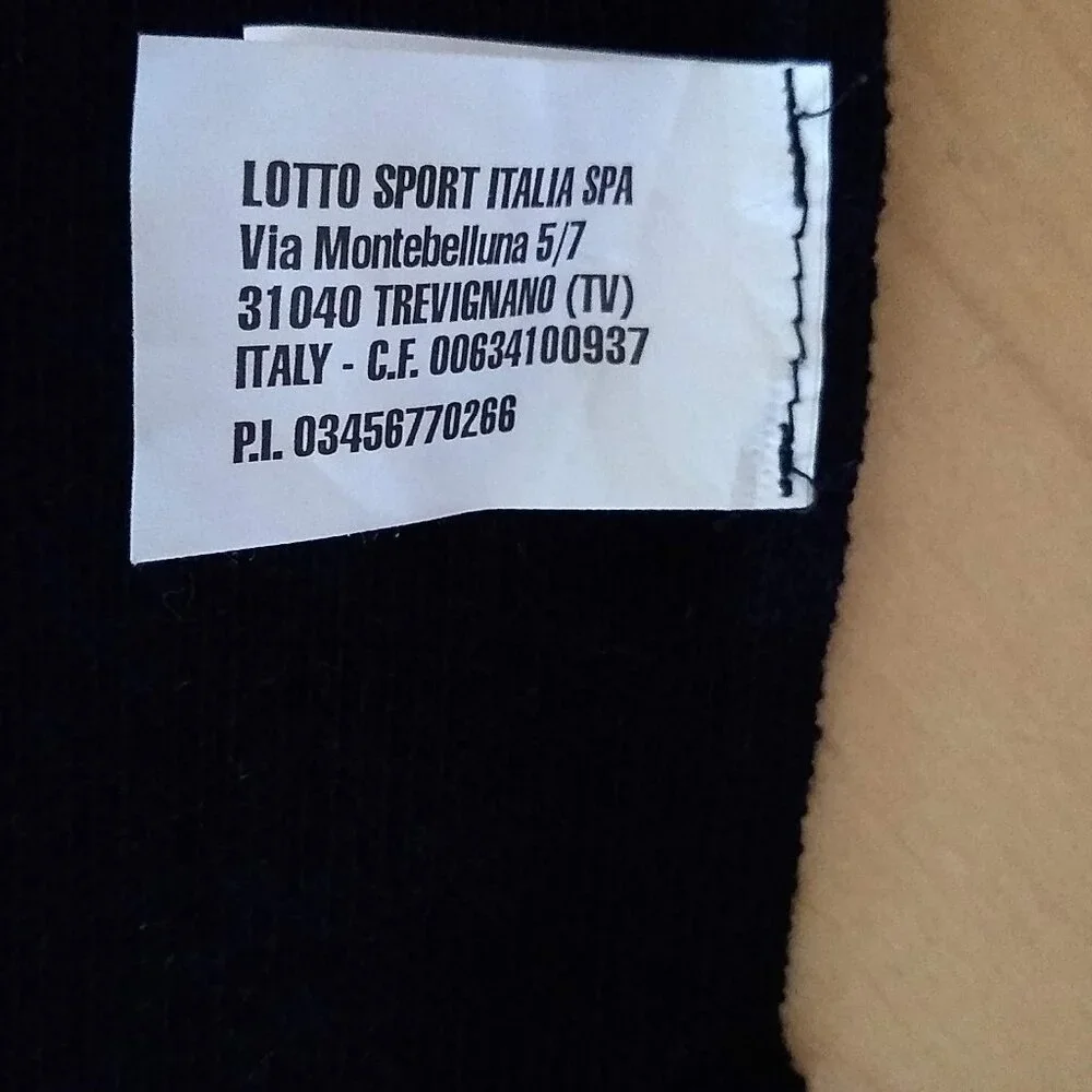 Lotto Men Scarf Navy Blue Italian Sport Design New